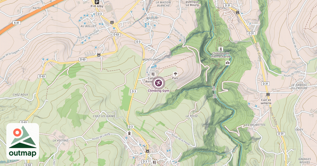 Map of Climbing Gym