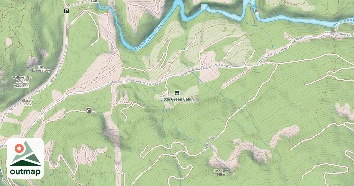 Map of Little Green Cabin