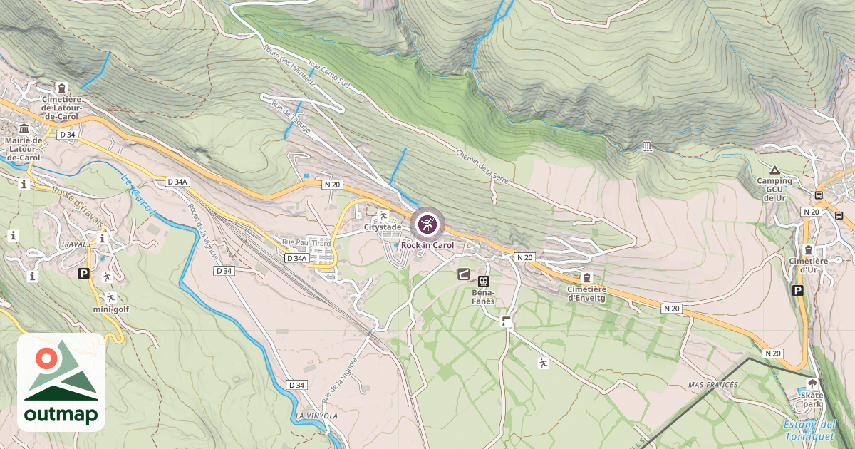 Map of Rock in Carol
