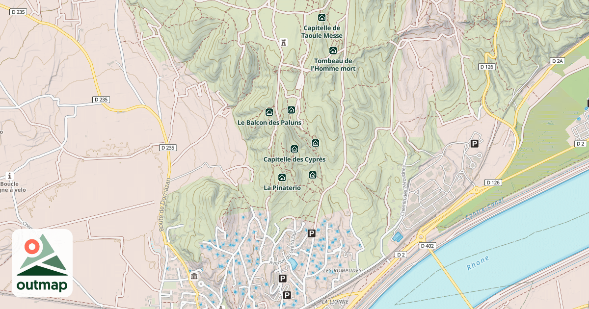 Map of Capitelle de l'Enclos
