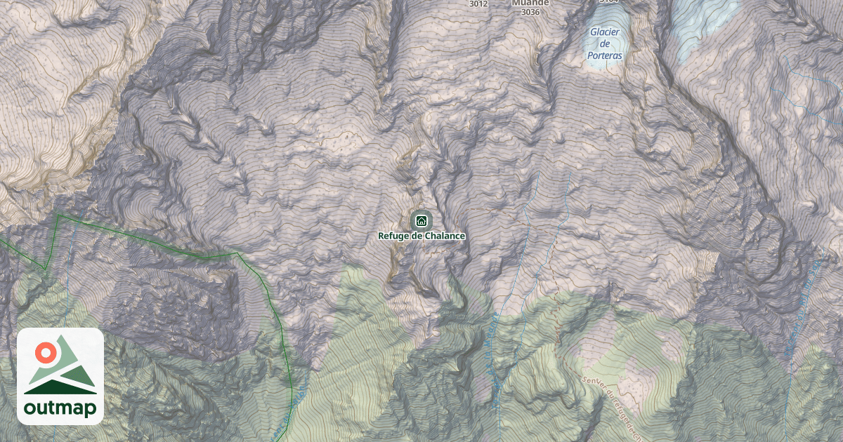 Map of Refuge de Chalance