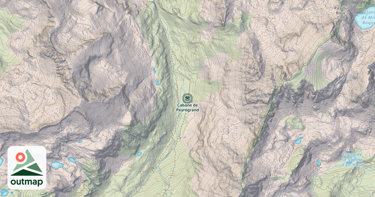 Map of Cabane de Peyregrand