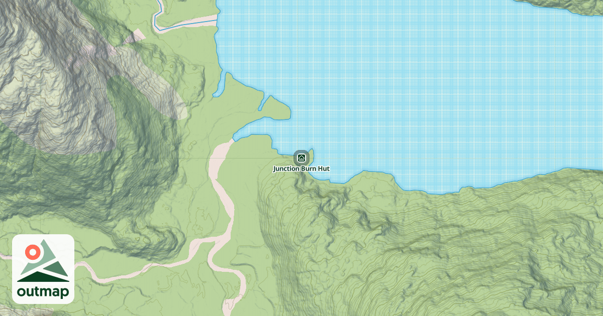 Map of Junction Burn Hut