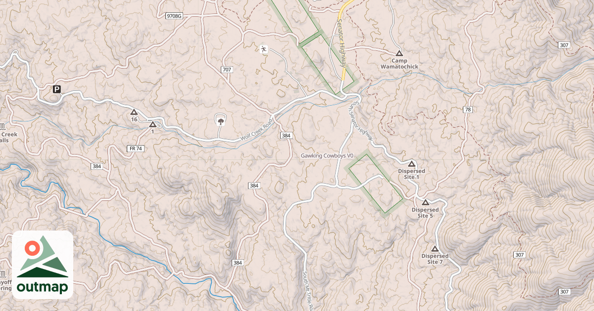 Map of Gawking Cowboys