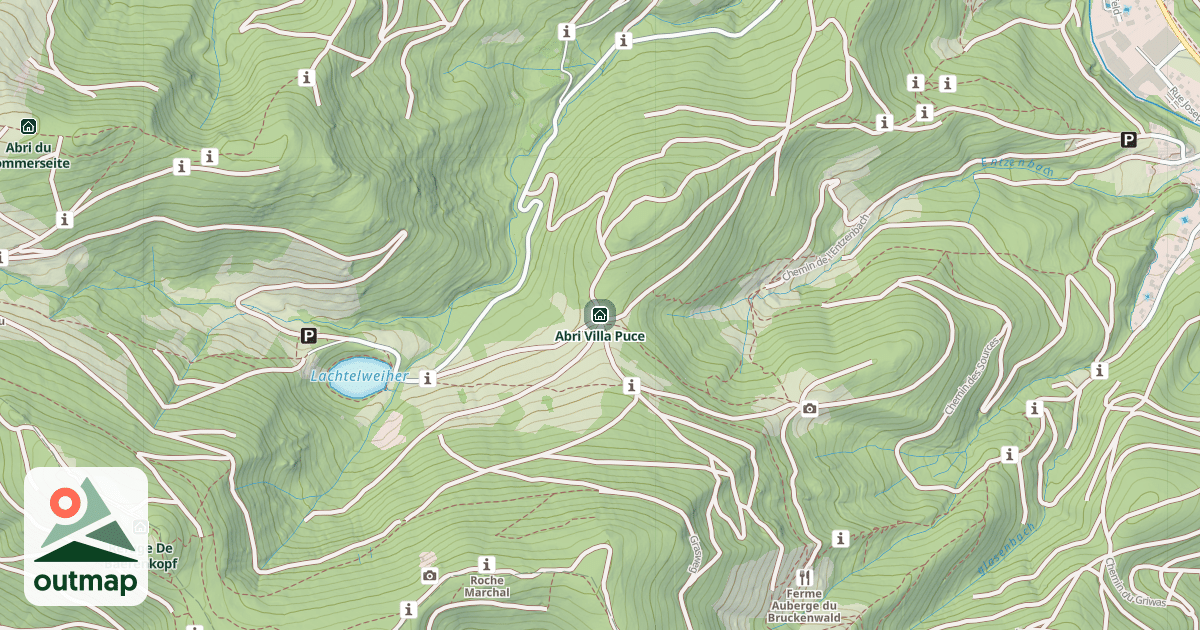 Map of Abri Villa Puce