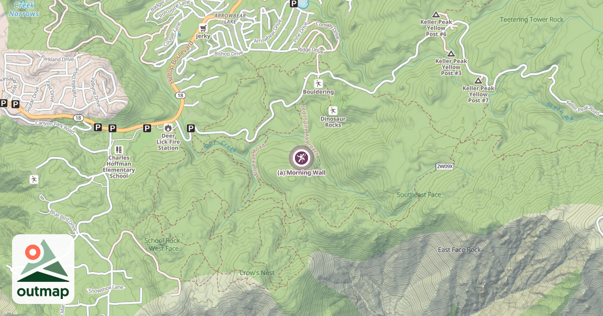 Map of (a) Morning Wall