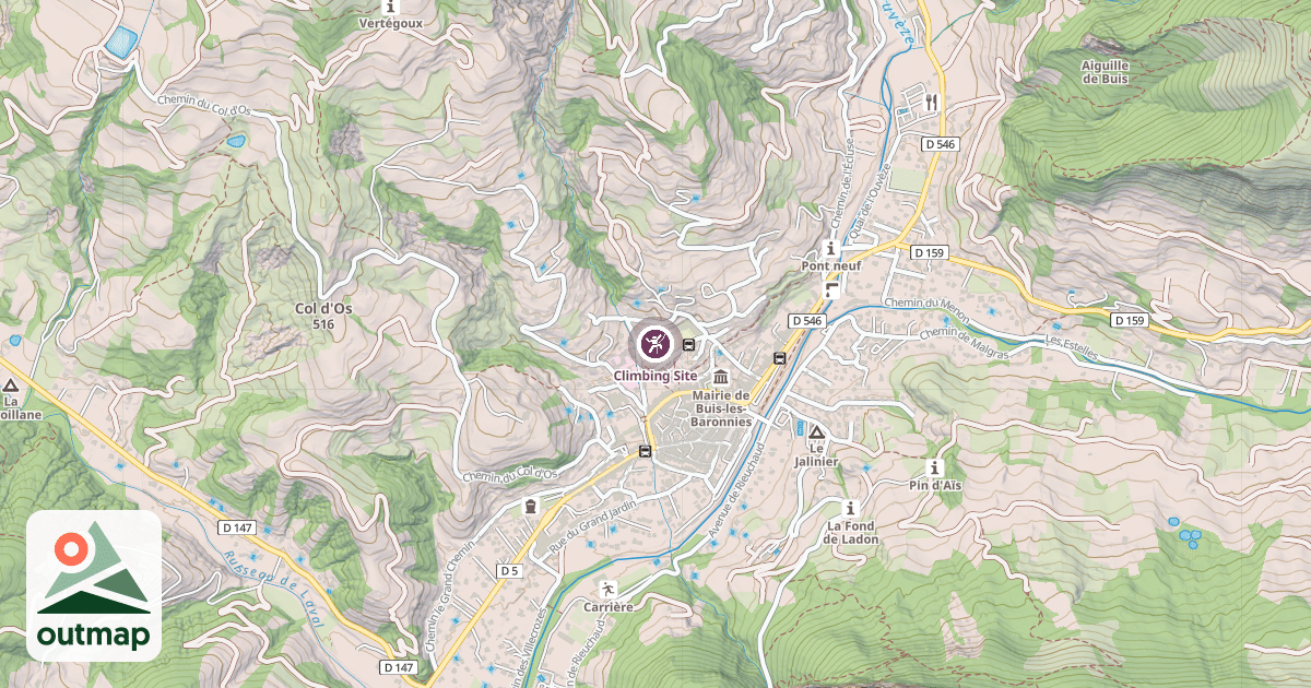 Map of Climbing Site