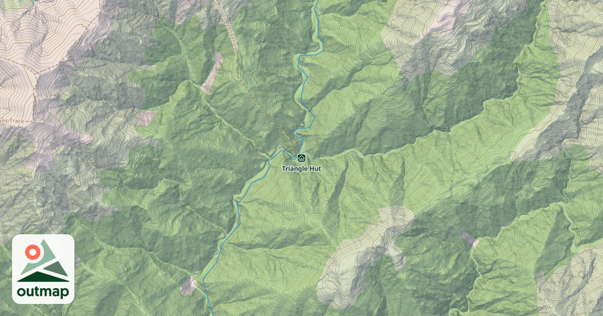 Map of Triangle Hut