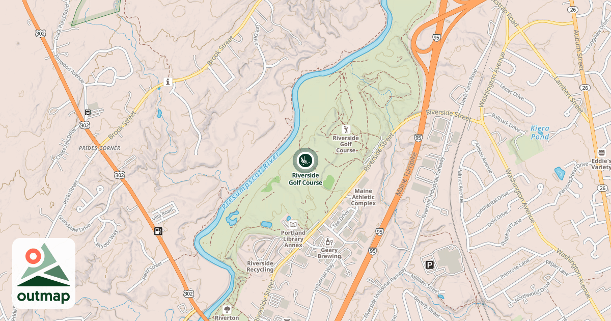 Map of Riverside Golf Course