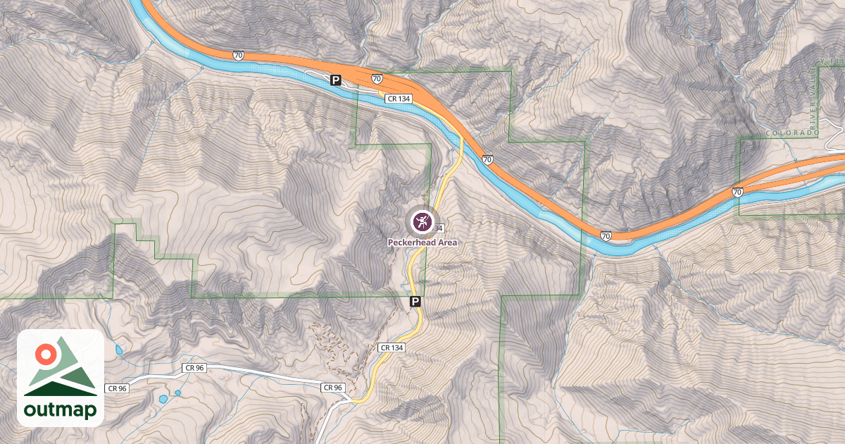 Map of Peckerhead Area