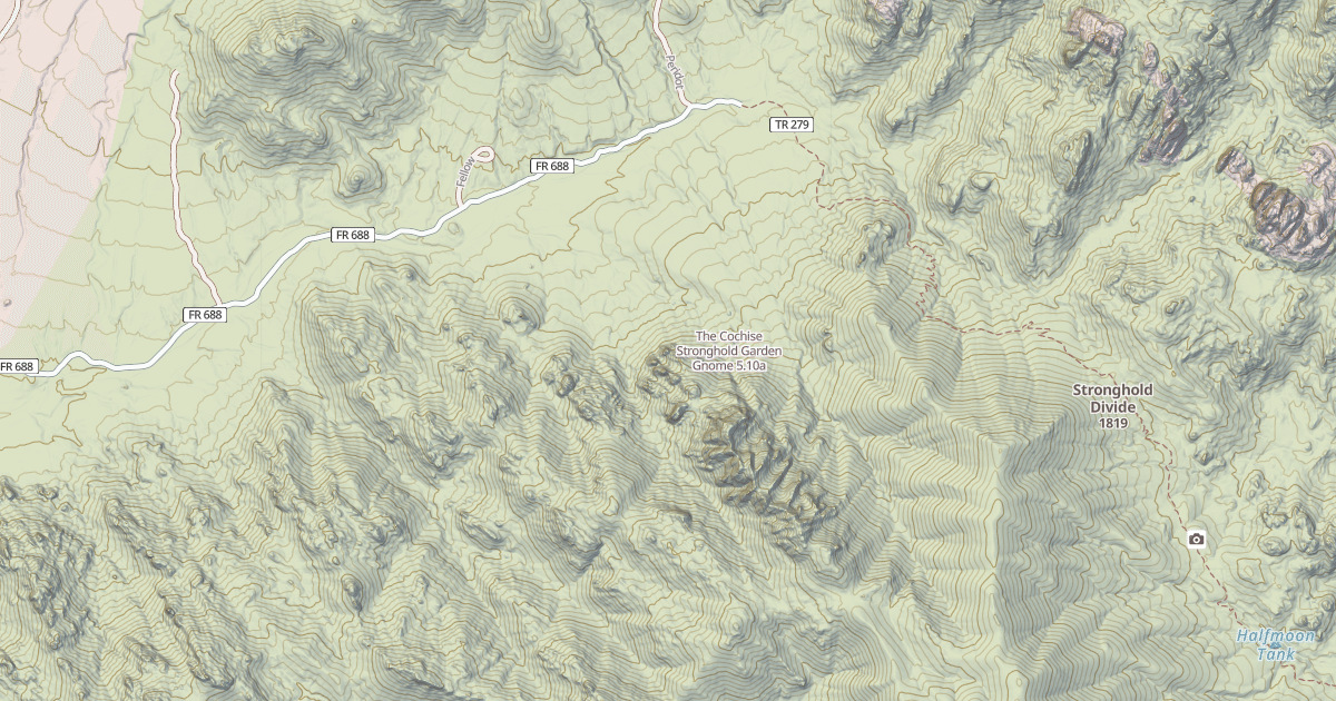 Map preview of The Cochise Stronghold Garden Gnome