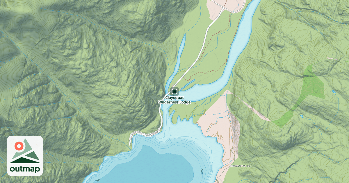 Map of Clayoquat Wilderness Lodge
