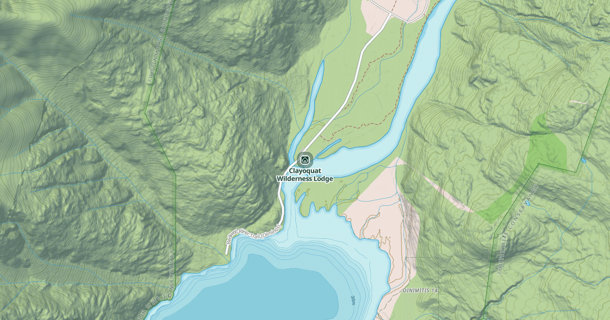 Map preview of Clayoquat Wilderness Lodge