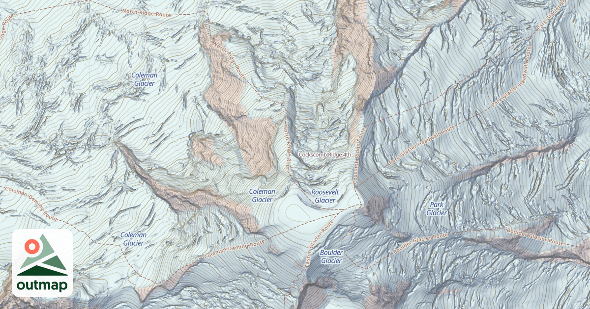 Map of Cockscomb Ridge