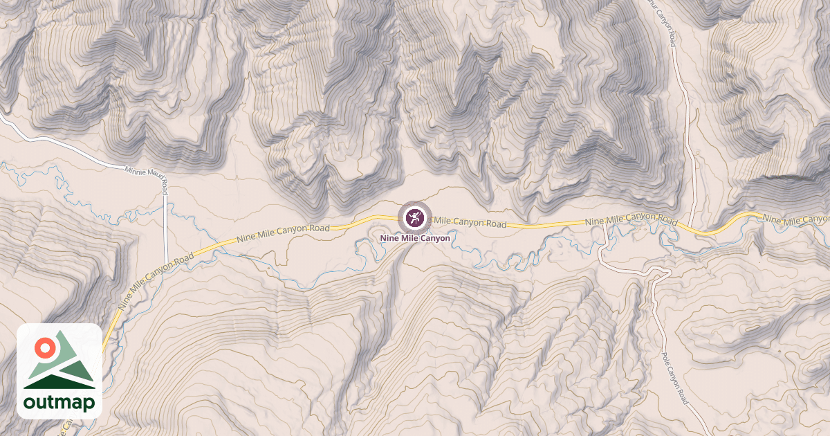 Map of Nine Mile Canyon