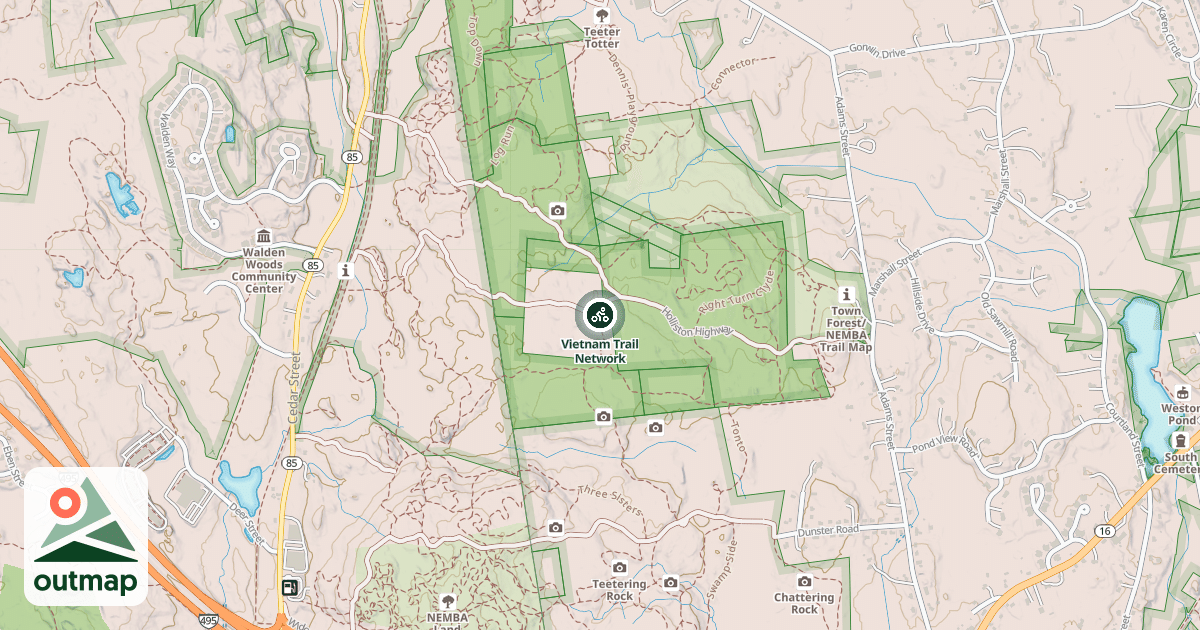 Map of Vietnam Trail Network