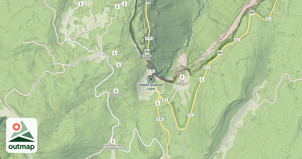 Map of Hostel Quartier Libre