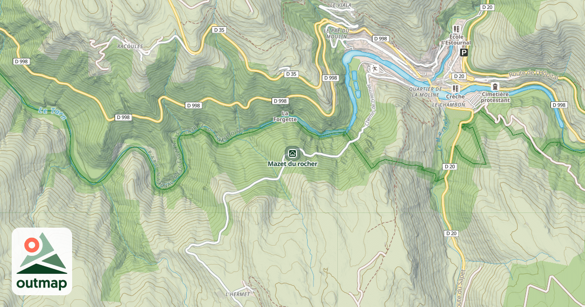 Map of Mazet du rocher