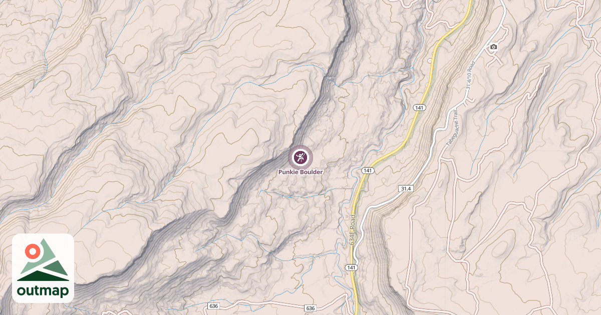 Map of Punkie Boulder