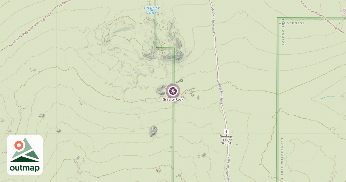 Map of Gravity Rock