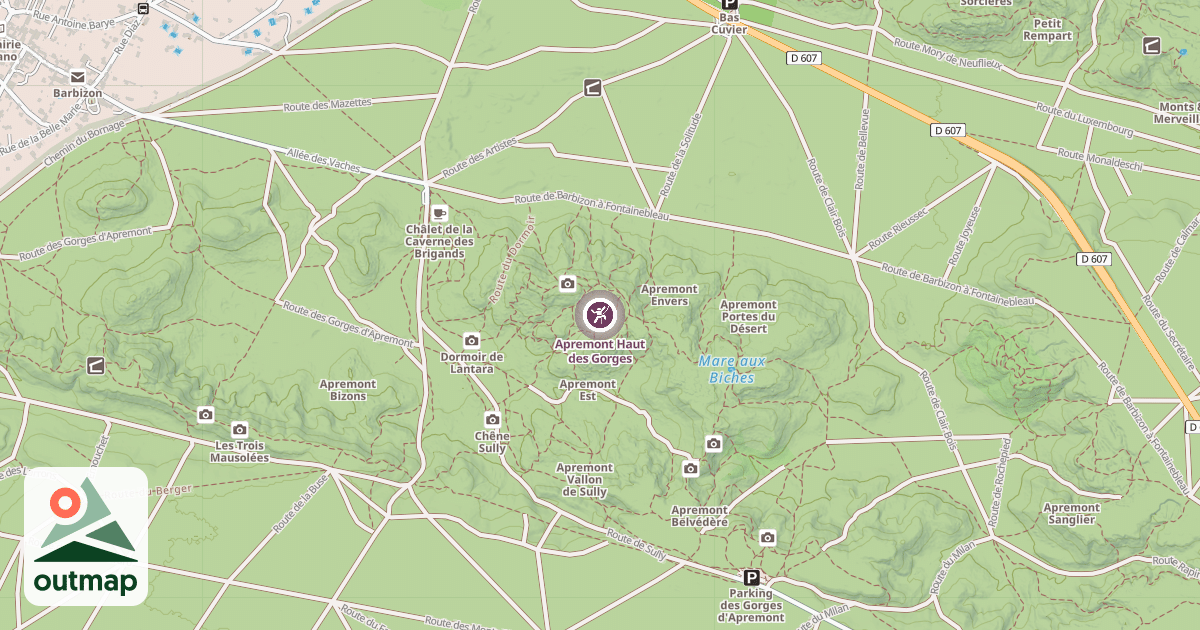 Map of Apremont Haut des Gorges