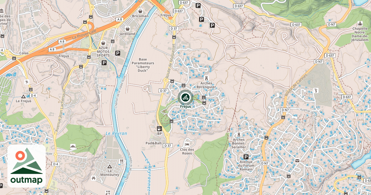 Map of Fréjus