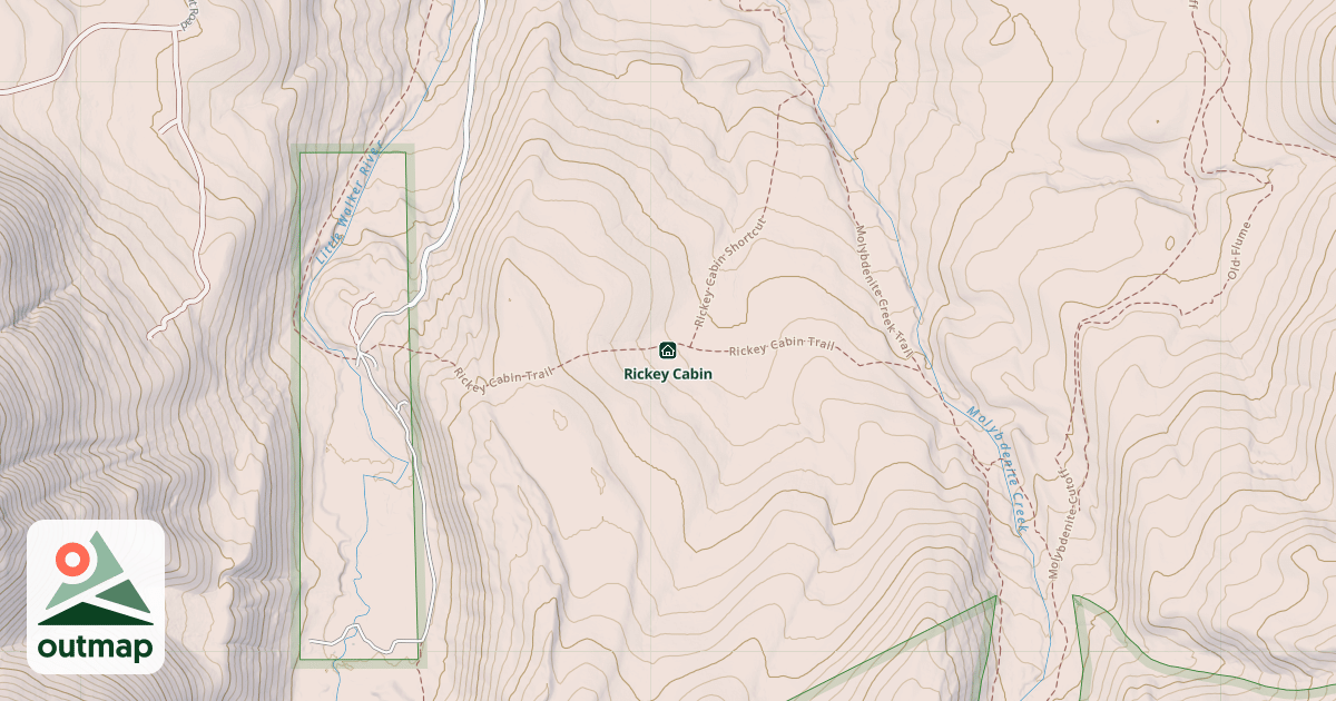 Map of Rickey Cabin
