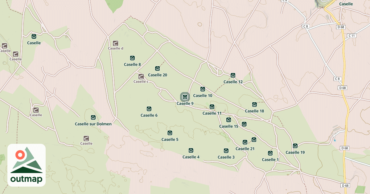 Map of Caselle 9
