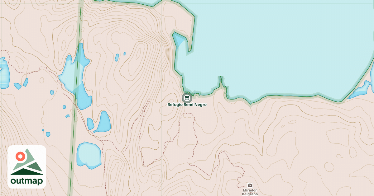 Map of Refugio René Negro