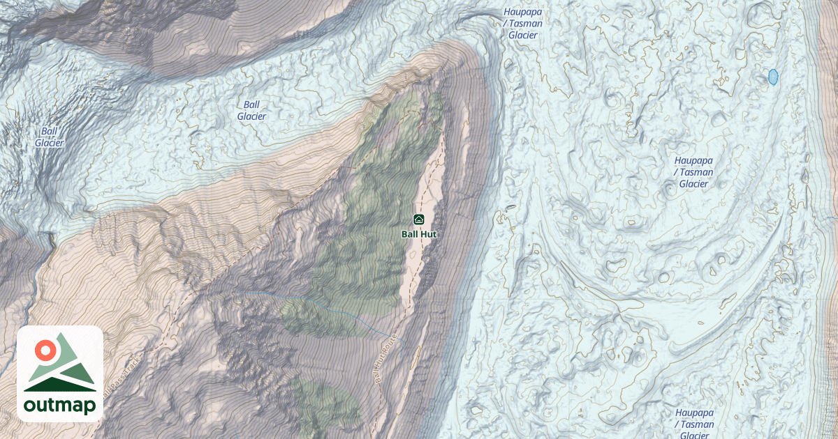 Map of Ball Hut