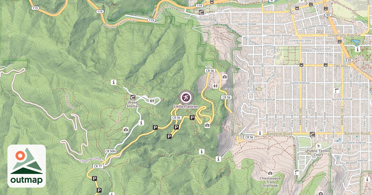 Map of Little Flatiron