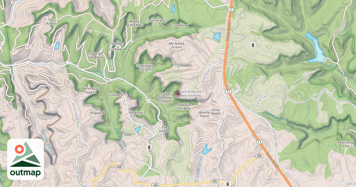Map of Sam Krieg Will Bolt Anything