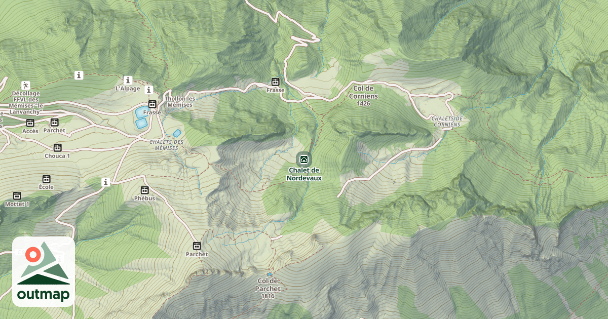 Map of Chalet de Nordevaux