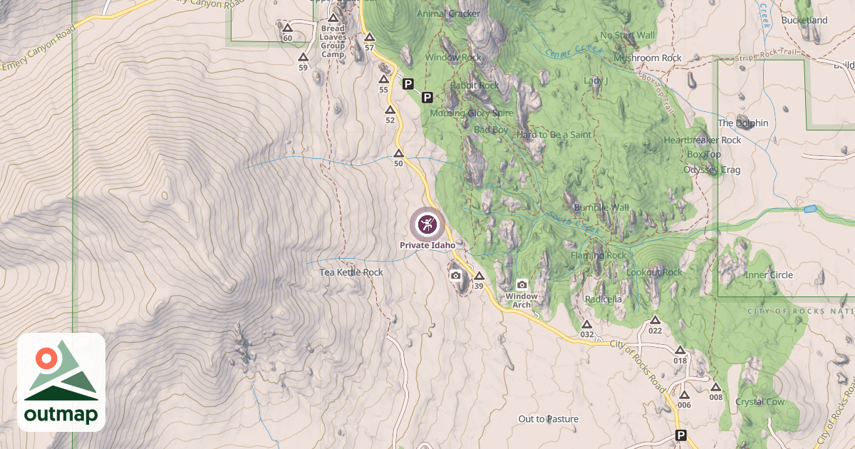 Map of Private Idaho