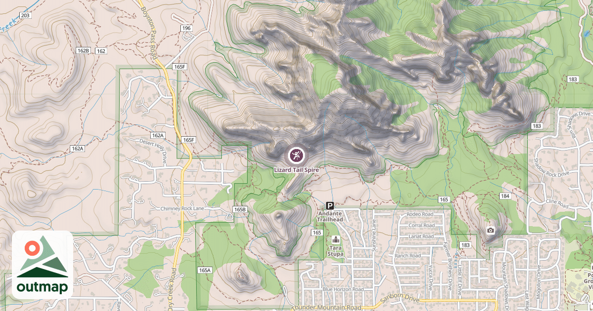 Map of Lizard Tail Spire