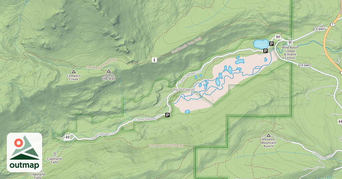 Map of Big Ol' Flake