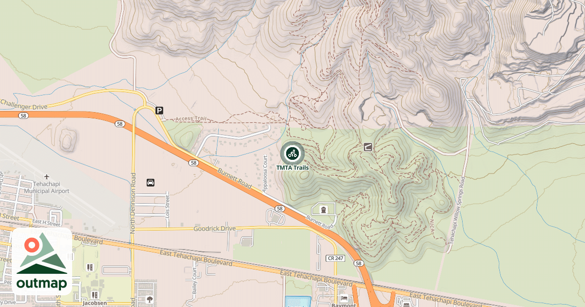 Map of TMTA Trails