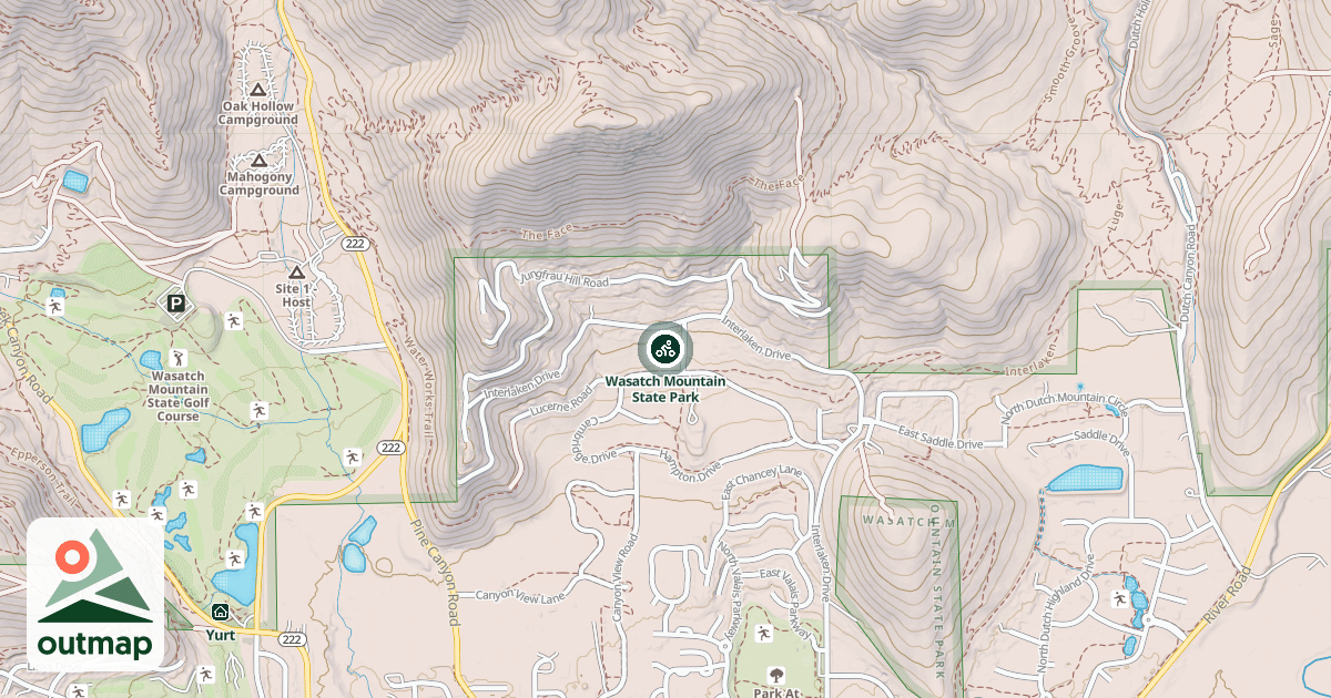 Map of Wasatch Mountain State Park