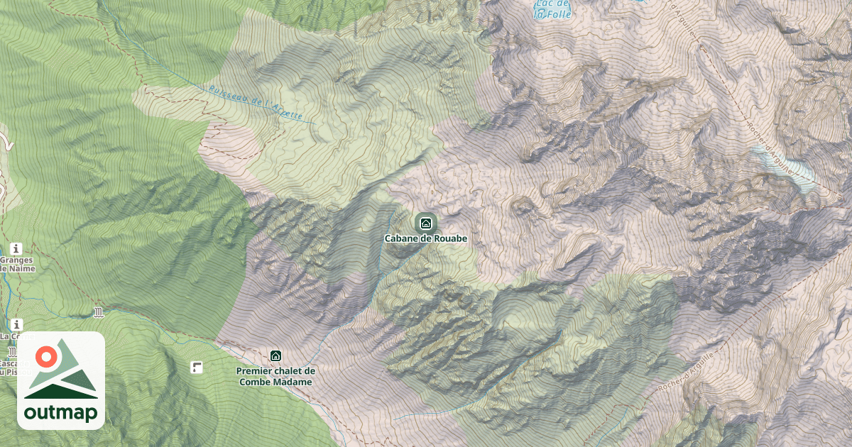 Map of Cabane de Rouabe