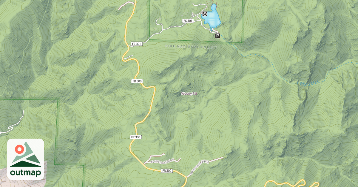 Map of Woody