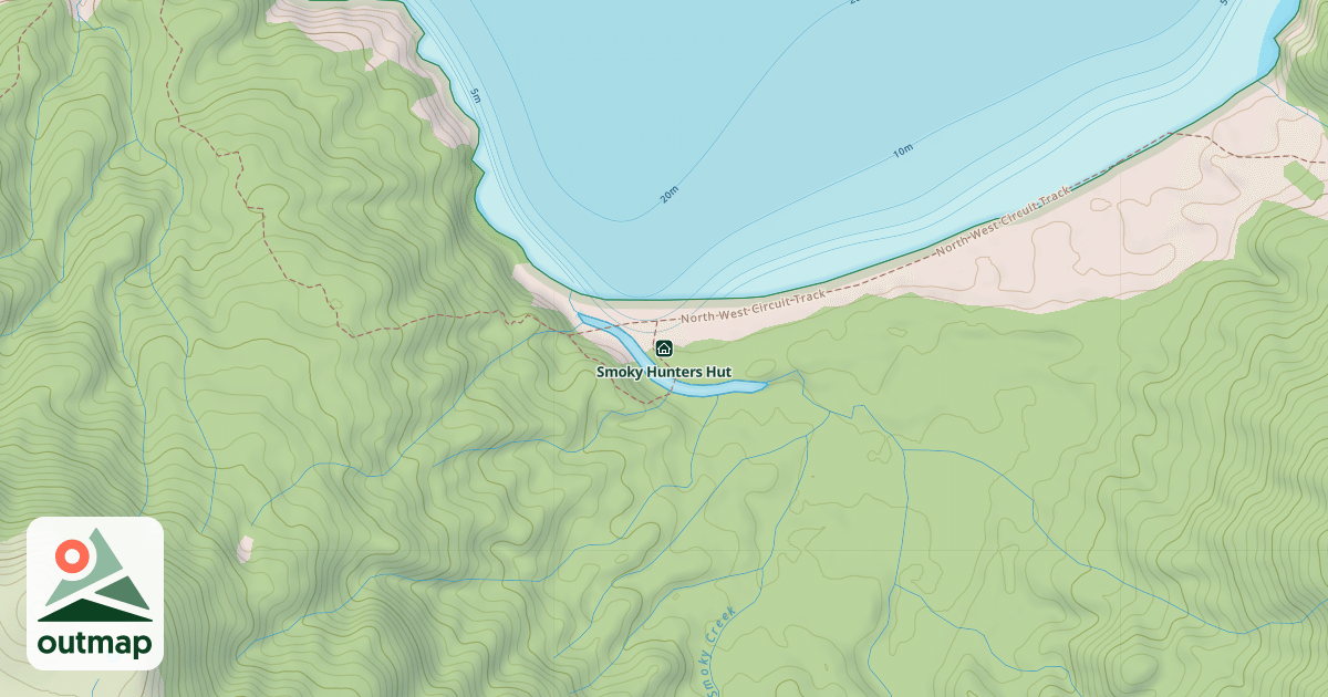 Map of Smoky Hunters Hut