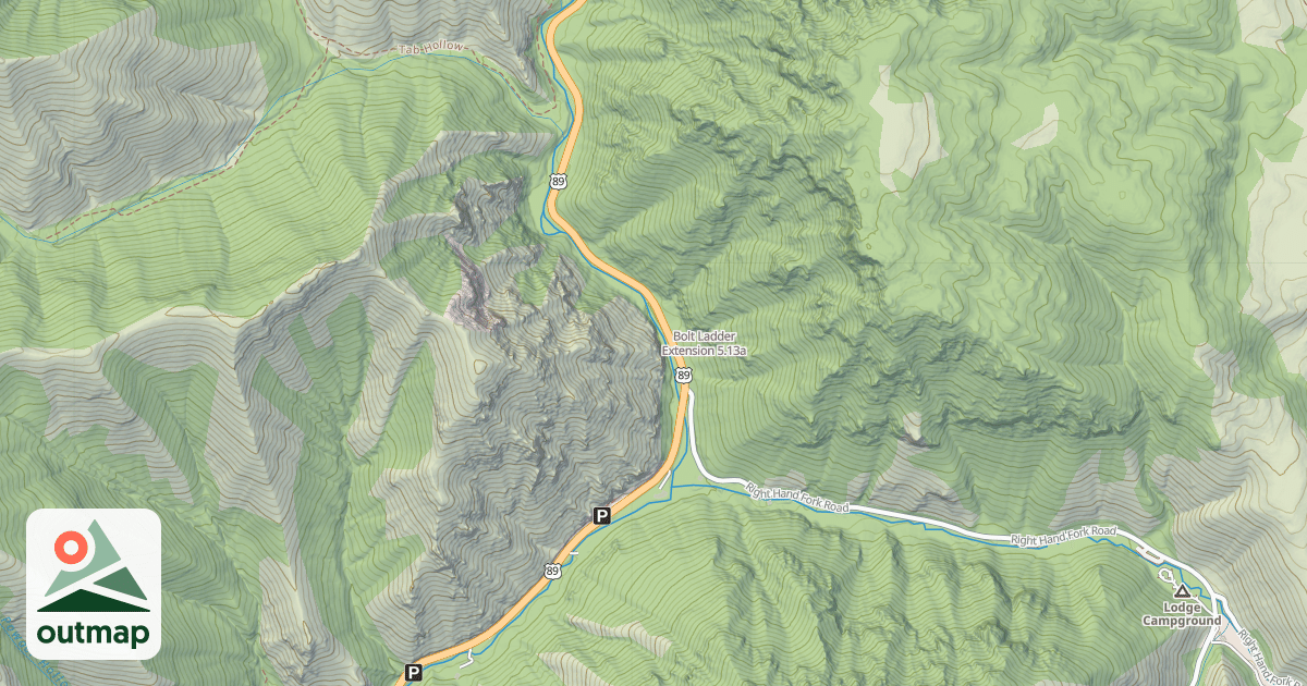 Map of Bolt Ladder Extension