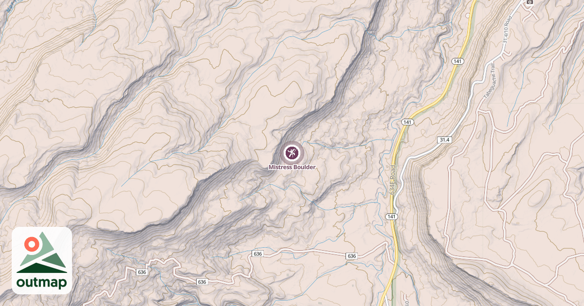 Map of Mistress Boulder
