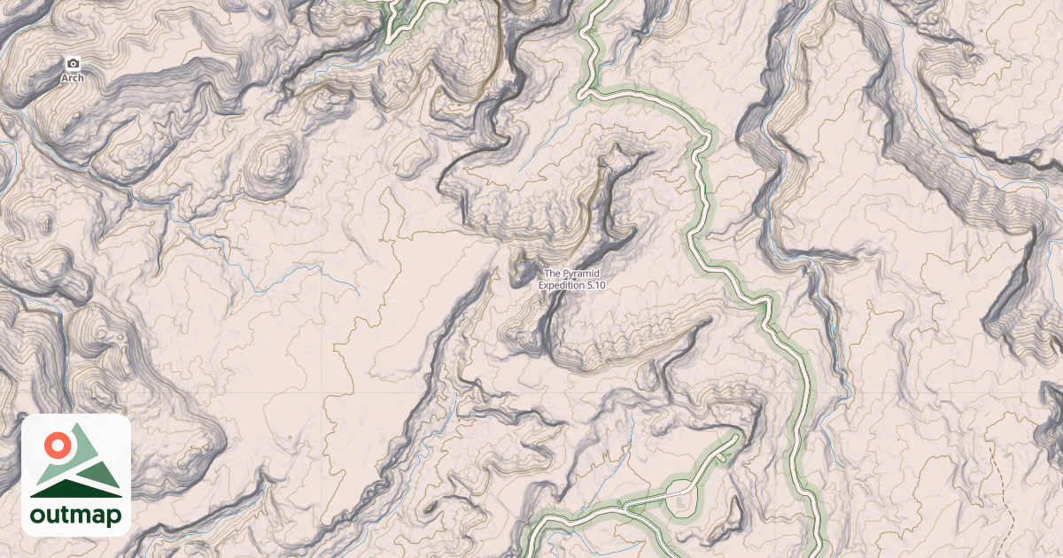 Map of The Pyramid Expedition