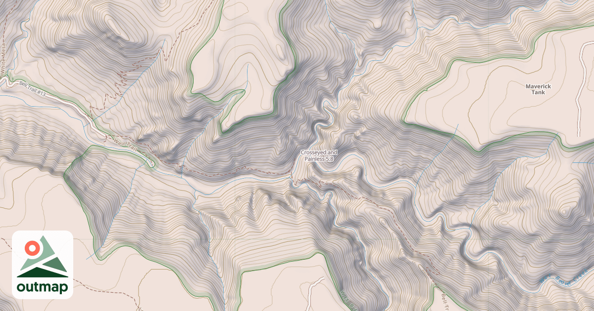 Map of Crosseyed and Painless