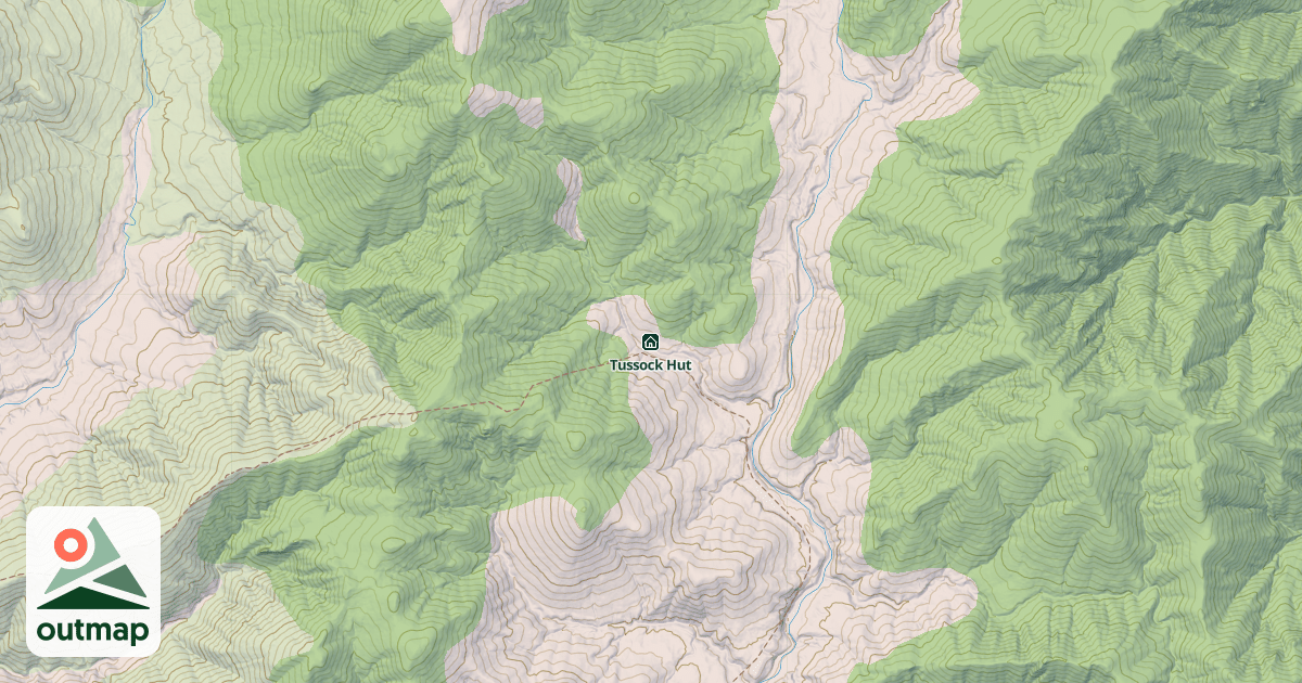 Map of Tussock Hut