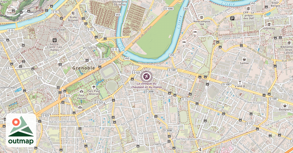 Map of La clinique du chausson et du matos