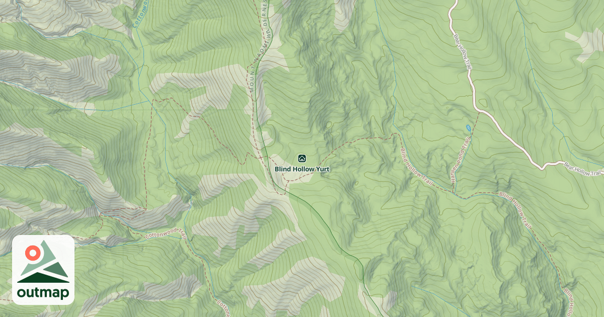 Map of Blind Hollow Yurt