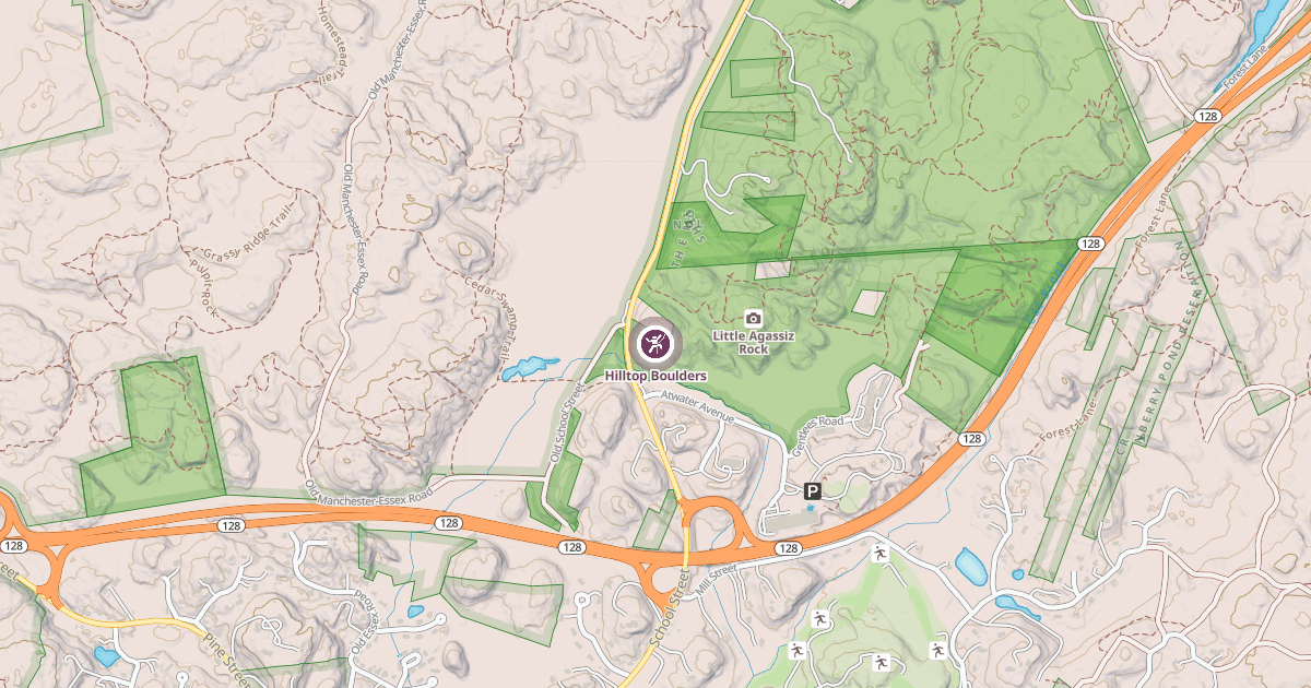 Map preview of Hilltop Boulders