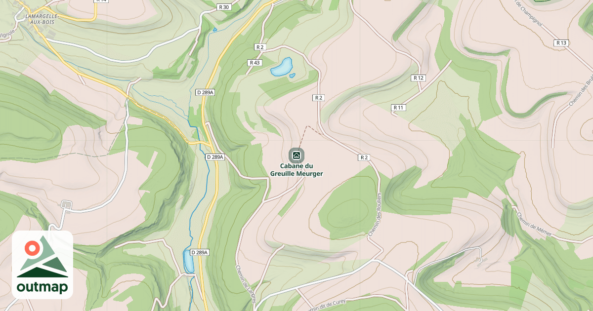 Map of Cabane du Greuille Meurger